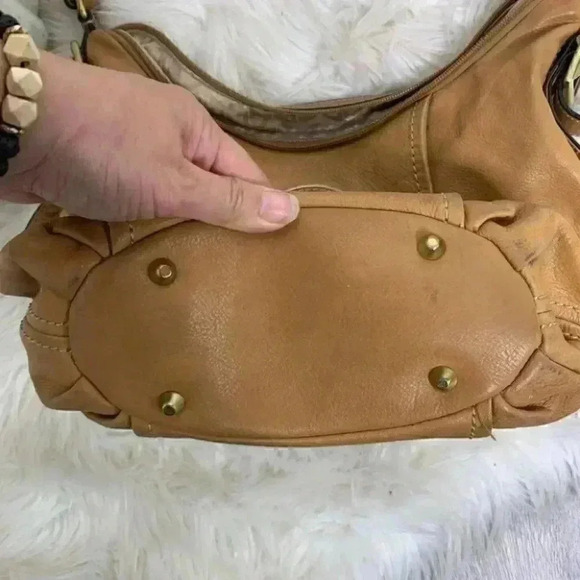 Giani Bernini tan leather hobo satchel - Picture 6 of 11